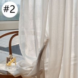 Tenda Moderna In Tulle Con Zanzariera Jacquard, Su Misura, Per Soggiorno E Camera Da Letto