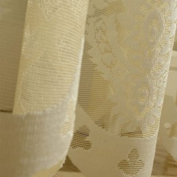 Tende Da Finestra In Tulle Con Ricamo Europeo, Romantiche, Semi-Trasparenti, Jacquard