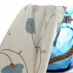 Tenda Semplice Giapponese Su Misura, Tenda Con Ricamo Fresco