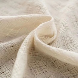Tende A Soffietto In Tulle Jacquard A Quadri Per Il Soggiorno