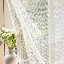 Tende A Spina Di Pesce In Tulle Per Finestre, Soggiorno, Camera Da Letto
