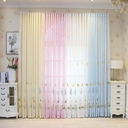 Tende Decorative In Tulle Ricamate Con Motivi A Cartoni Animati Per La Camera Da Letto