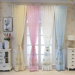 Tende Decorative In Tulle Ricamate Con Motivi A Cartoni Animati Per La Camera Da Letto