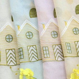 Tende Decorative In Tulle Ricamate Con Motivi A Cartoni Animati Per La Camera Da Letto