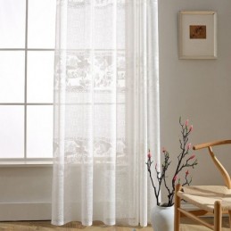 Tende Jacquard Bianche,...