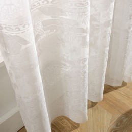 Tende Jacquard Bianche, Tende Traslucide Per Soggiorno E Camera Da Letto