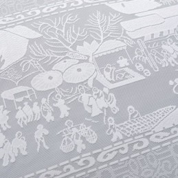 Tende Jacquard Bianche, Tende Traslucide Per Soggiorno E Camera Da Letto