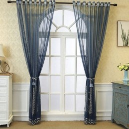 Tende Decorative In Tulle Ricamate Con Piante Per La Camera Da Letto