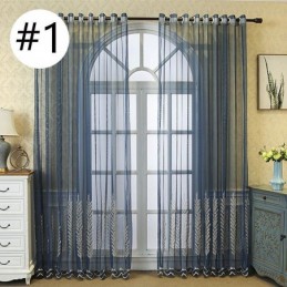 Tende Decorative In Tulle Ricamate Con Piante Per La Camera Da Letto