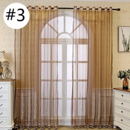Tende Decorative In Tulle Ricamate Con Piante Per La Camera Da Letto