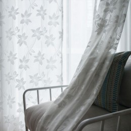 Tende In Tulle Floreale, Delicate Tende Per Camera Da Letto E Soggiorno