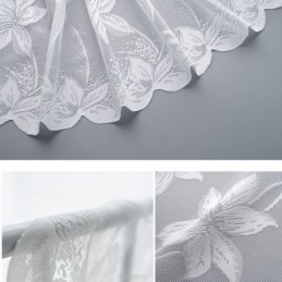 Tende In Tulle Floreale, Delicate Tende Per Camera Da Letto E Soggiorno