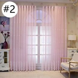 Tenda Trasparente Traspirante Su Misura, Tenda Decorativa Europea In Tulle E Voile Per Soggiorno