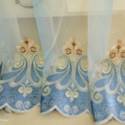 Tende Ricamate Europee Per Finestre In Tulle Per Soggiorno, Camera Da Letto, Villa