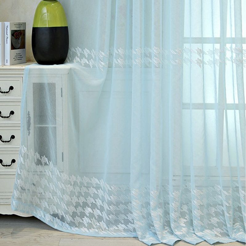 Tenda Di Lusso Con Velo Geometrico Ricamato, In Tulle Di Alta Qualità, Su Misura