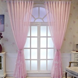 Tende Decorative In Tulle Ricamate Per Il Soggiorno