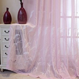 Tende Decorative In Tulle Ricamate Per Il Soggiorno
