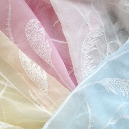 Tende Decorative In Tulle Ricamate Per Il Soggiorno