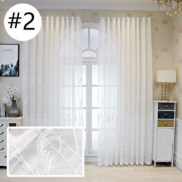 Tende Decorative In Tulle Ricamate Per Il Soggiorno