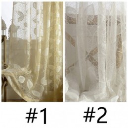 Tenda A Foglia In Tulle Su Misura, Moderna Tenda A Voile Per Finestra, Per Soggiorno, Camera Da Letto