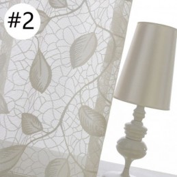 Tenda A Foglia In Tulle Su Misura, Moderna Tenda A Voile Per Finestra, Per Soggiorno, Camera Da Letto