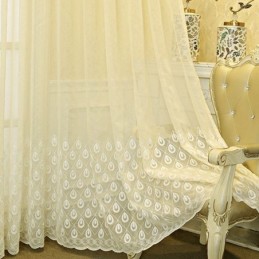 Tenda A Zanzariera Ricamata Di Lusso Per Soggiorno E Sala Da Pranzo, Realizzata Su Misura