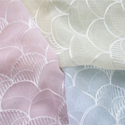 Tenda Decorativa Per Finestra Con Drappeggio A Squame Di Pesce, Tenda Trasparente Su Misura Per Soggiorno