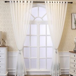 Tende Decorative In Tulle Ricamate A Forma Di Foglia Per La Camera Da Letto