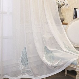Tende Decorative In Tulle Ricamate A Forma Di Foglia Per La Camera Da Letto