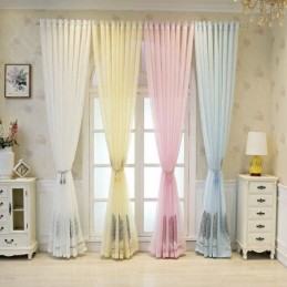 Tende Decorative In Tulle Ricamate A Forma Di Foglia Per La Camera Da Letto