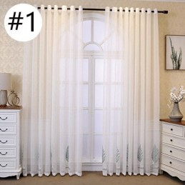 Tende Decorative In Tulle Ricamate A Forma Di Foglia Per La Camera Da Letto
