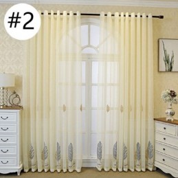 Tende Decorative In Tulle Ricamate A Forma Di Foglia Per La Camera Da Letto