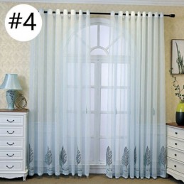 Tende Decorative In Tulle Ricamate A Forma Di Foglia Per La Camera Da Letto