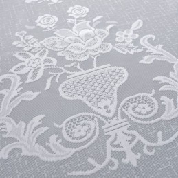 Tenda A Schermo In Tulle Ricamato Con Motivi Floreali, Su Misura, Di Lusso, In Voile Trasparente.