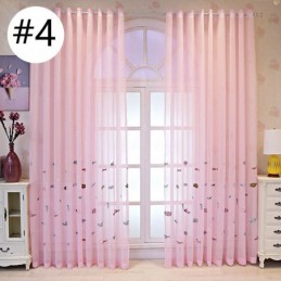 Tenda Decorativa Per Finestra Con Ricamo A Forma Di Pesce, Tenda Trasparente Su Misura Per Soggiorno