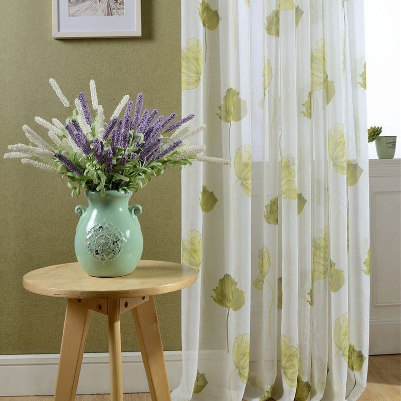 Elegante Tenda A Pannello In Voile Di Loto Su Misura Per Soggiorno E Camera Da Letto