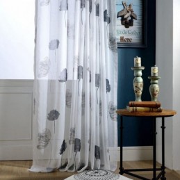 Elegante Tenda A Pannello In Voile Di Loto Su Misura Per Soggiorno E Camera Da Letto