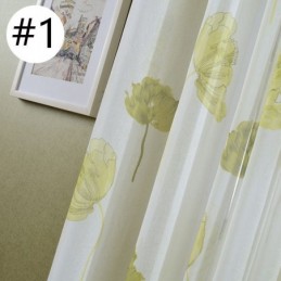 Elegante Tenda A Pannello In Voile Di Loto Su Misura Per Soggiorno E Camera Da Letto