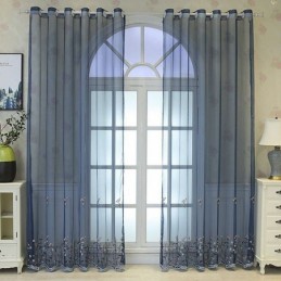 Tende Decorative In Tulle Ricamate Per Il Soggiorno