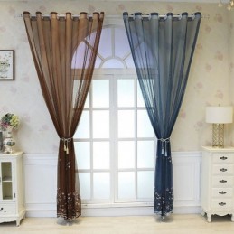 Tende Decorative In Tulle Ricamate Per Il Soggiorno