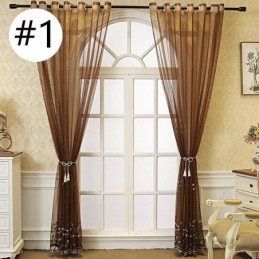 Tende Decorative In Tulle Ricamate Per Il Soggiorno
