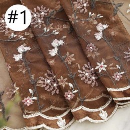 Tende Decorative In Tulle Ricamate Per Il Soggiorno