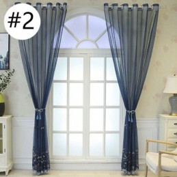 Tende Decorative In Tulle Ricamate Per Il Soggiorno