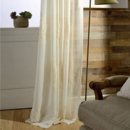 Tende Trasparenti In Tulle Ricamate A Fiori Per Soggiorno E Camera Da Letto