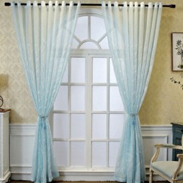 Tende Decorative In Tulle Ricamate Con Piante Per La Camera Da Letto