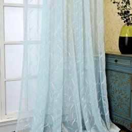 Tende Decorative In Tulle Ricamate Con Piante Per La Camera Da Letto