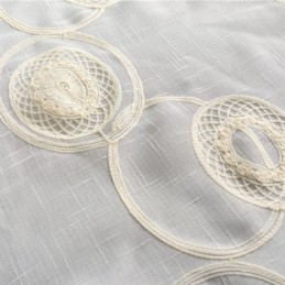 Tende Trasparenti Con Ricamo Circolare Per Soggiorno E Camera Da Letto