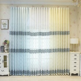 Tenda Di Lusso Con Velo Geometrico Ricamato, In Tulle Di Alta Qualità, Su Misura