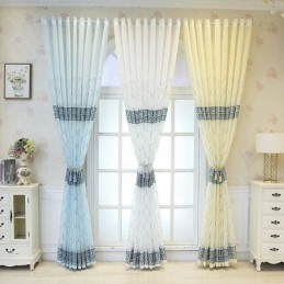 Tenda Di Lusso Con Velo Geometrico Ricamato, In Tulle Di Alta Qualità, Su Misura