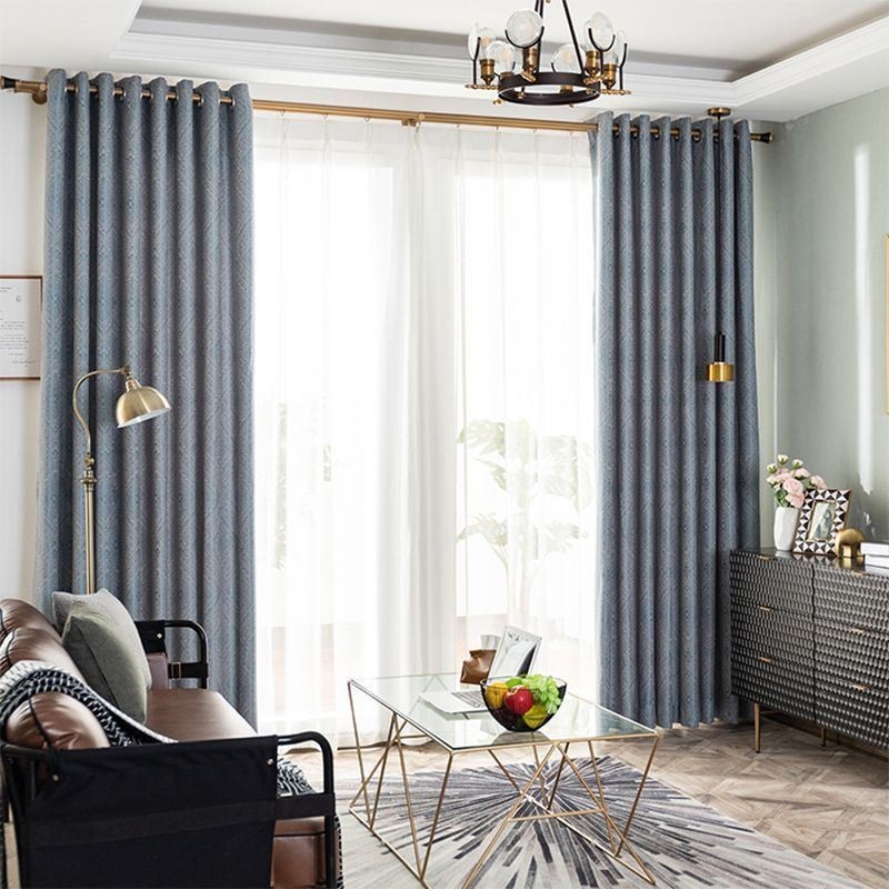 Tenda Geometrica Di Lusso Su Misura, Tenda Jacquard Oscurante Per Soggiorno E Camera Da Letto